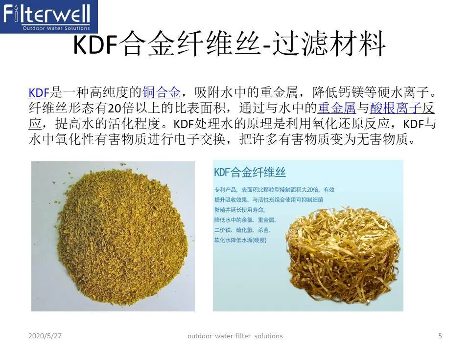 KDF 净益Filterwell 产品系列文稿 KDF