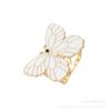Nueva Hebilla de Seda Elegante y de Alta Gama con Forma de Mariposa, Estilo Celebridad de Internet, Hebilla de Anillo de Personalidad de Nicho, Lazo al por Mayor