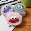 Porta-moedas de Pelúcia Desenho Animado, Chaveiro de Boneco Desenho Animado, Bolsa Portátil para Fones de Ouvido de Estudante, Pingente de Mochila Escolar, Pequeno Presente para Crianças