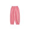 Calça Jogger Fofa Bordada com Logo para Meninas Wulibu 2026 Nova Coleção Primavera e Outono Estilo Coreano Solta Casual Tendência