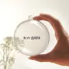 3-90cm Bola de Plástico Transparente Decorativa Navideña Bola Navideña Flor Eterna Bola Redonda Hueca Bola Decorativa Colgante de Acrílico