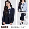 Jacket de Terno Profissional para Entrevista de Estudante Universitário, Camisa, Calça, Saia para Mulher, Terno de Três Peças, Nova Tendência Outono e Inverno