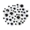 Ojos de animal adhesivos móviles en blanco y negro, accesorios colgantes hechos a mano, paquete de material, fabricantes al por mayor