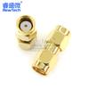 Conector RF Ruisheng micro RP-SMA-JJ, tornillo interno, orificio interior, conector macho de doble paso, asiento de antena, adaptador de cobre