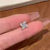 Venta de Liquidación del Fabricante Estilo Ins Europeo y Americano Personalidad Lazo Simple y Elegante Pendientes de Circonita para Mujer Moda Versátil Estilo Ins