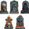 Cartel Popular de Lápida de Halloween Impermeable Lápida Fantasma Calavera Calabaza Accesorios de Cementerio Cartel para Jardín y Césped