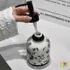 5 Botellas Dispensadoras Cerámicas Estilo Vintage con Diseños de Flores y Pájaros, con Textura Destacada, Adecuadas para Loción, y Diseñadas para Casas de Huéspedes y Hoteles, También Adecuadas para Gel Antibacterial