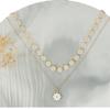 Comercio exterior nuevo collar doble de margarita moda para mujer colgante de flor collar de flor de múltiples capas para clavícula venta directa de fábrica