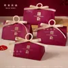 Cajas de Dulces para Boda Estilo Ins al por Mayor, Carácter de Doble Felicidad Estilo Chino con Estampado Dorado, Cajas de Dulces de Boda de Alta Gama, Cajas de Embalaje para Regalos