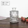 Mini Jarrón Miniatura Repujado Transfronterizo, Decoración para el Hogar de Vidrio Estilo Ins, Jarrón para Flores Hidropónicas Retro Europeo de Alta Estética