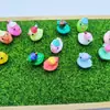 Acessórios de Resina de Patinho DIY Feitos à Mão com Chapéus, Enfeites Personalizados de Desenho Animado para Micro paisagismo, Miniaturas 3D de Animais Feitas Sob Medida