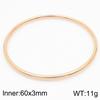 Anillo liso simple de moda de venta caliente transfronteriza pulsera de 3 mm pulsera redonda para mujer joyería de mujer de acero de titanio en stock al por mayor