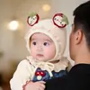 Touca de Bebê Outono Inverno Quente à Prova de Vento Protetora da Moleira Touca Turbante para Bebê Menina Recém-nascido Menina Fofa Touca Fetal