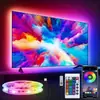 Fita de Luz LED 5050 Fita LED Autoadesiva USB Luz de Ambiente para Fundo de TV Bluetooth com Controle Remoto por Aplicativo