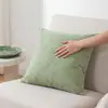 Funda de Cojín para Sofá de Pana Rayas Maíz Color Sólido Transfronteriza Tela Color Sólido Cojín Trasero de Cama para el Hogar Dropshipping