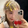 Maquillaje Estilo Ins Pinza de Pico de Pato Color Caramelo Pinza para el Cabello Pinza Lateral Cabello Roto Flequillo Accesorios Laterales para el Cabello Tocado Japonés y Coreano