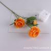 3 Flores Artificiales de Peonía Extranjera Rosa de Brasil Decoración Decoración de Boda Flor Falsa Flor Especial para Lobby de Hotel Brote de Ciruelo de Té