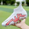 Zapatos de Fútbol para Hombre Talla Grande Zapatos de Entrenamiento Assassin Juvenil Zapatos de Tacos Ag para Niños Zapatos de Fútbol de Cuero de Tacos Rotos Tf