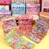 Mini Mochi Adesivos de Gelatina Fofos Livro Silencioso para Crianças Alívio do Estresse Cena Sem Corte Livro de Adesivos para Vestir