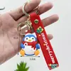 Llavero Navideño Transfronterizo Colgante Caja Sorpresa Papá Noel Muñeco de Nieve Árbol de Navidad Llavero Navideño Colgante Pequeño