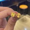 Brincos de Trevo de Quatro Folhas da Sorte Exquisitos em Cobre Dourado Sanduíche Vietnamita Brincos Simples Clássicos Venda por Atacado Transfronteiriça