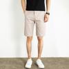 Shorts Casuais Brancos Verão Exterior Masculino Vestir Algodão Masculino Estilo coreano Moda Calças Esportivas Estilo Coreano Slim-fit
