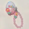 Para Auriculares Huawei FreeBuds 6 Funda de Muñeco Caricatura DIY huawei5 Pulsera Transparente Bluetooth Inalámbrica