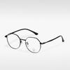 Armazón de metal poligonal H5903 para hombre y mujer, marco versátil de moda para gafas de miopía, gafas para commuters con protección contra luz azul