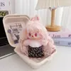 Conjunto de ropa para muñeca Labubu de barbería vintage, compatible con la 1ª, 2ª y 3ª generación de Labubu, incluye falda plisada de repuesto