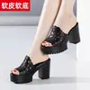 Sandalias de Moda para Mujer Talla Grande con Tacón Grueso para Mamás, Primavera/Verano 2026, Comercio Transfronterizo