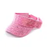 Gorra de Béisbol Abierta de Marca de Moda Transfronteriza, Sombrero Casual con Pedrería, Sombrero Topless, Sombrero de Pedrería Acrílica, Sombrero para el Sol para Exteriores