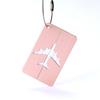 Etiqueta de equipaje de metal etiqueta de aleación de aluminio anti-pérdida hueca pase de abordar de avión etiqueta colgante para bolsa de equipaje personalización
