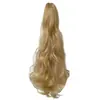 Rabo de cavalo com clip-in europeu e americano, cabelo longo cacheado, trança de rabo de cavalo de onda alta para exportação africana, fabricante em estoque