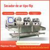 Saco de embalagem de vegetais em conserva, linha de secagem de ar com remoção de água, secador de ar tipo flip Mingen, ventilador de fluxo forte, superfície do produto
