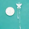 Nuevo Colgante de Plata Maciza Pura S925 Estilo Chino Nuevo Borla de Mariposa para Pulsera Collar DIY Material de Accesorios de Plata