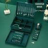 Caja de Joyería Caja de Almacenamiento Aretes Aretes Aretes Collar Anillo Gran Capacidad Caja de Almacenamiento de Joyería