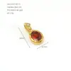 Acessórios DIY Europeus e Americanos, Strass, Pedra de Nascimento de Dezembro com Diamantes, Pingente de Aço Inoxidável 316, Acessórios de Pérola Colorida