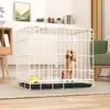 Gaiola de Cachorro Urso Doméstico Gaiola para Cachorro Pequeno Interna Gaiola de Cachorro Dobrável de Metal para Casa Cama de Cachorro Dobrável Gaiola de Carro Gaiola para Gato de Estimação Gaiola de Resgate