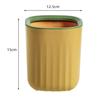 Lixeira de Mesa Pequena Cilindro de Armazenamento de Miudezas Cesta de Lixo com Aro Pressionado Plástico Mini Lixeira Contraste de Cores Frescas Cezanne 9212