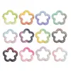 Cuentas de Mosaico Coloridas Flor Grande Cierre de Primavera Llavero DIY Cadena para Teléfono Accesorios de Aleación Piezas Pequeñas Bolsa Anillo Conector para Colgar