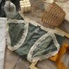 Ropa Interior Sexy de Encaje para Mujer, Cintura Baja, Ropa Interior de Malla Fina, Caliente y Tentadora, Sin Costuras, Calzones Cómodos y Transpirables para Mujer