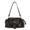 Bolso de Motocicleta Retro de Nicho Bajo el Brazo para Mujer 2026 Nuevo Estilo Bolso de Mano de Alta Gama Versátil Bolso de Hombro Cruzado