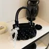 Bolso de Mano de Lunares para Mujer 2026 Nuevo de Moda Elegante Bolso de Mano Estilo Coreano Popular Exquisito Bolso de Hombro Cruzado