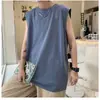 Chaleco sin mangas de moda versátil para hombre, estilo ins moderno, prenda exterior estilo Hong Kong, holgado, simple, para jóvenes, deportivo, camiseta sin mangas