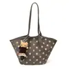 Bolsa tote de camurça com bolinhas super moderna para mulheres, novo modelo 2026, bolsa de ombro de alta qualidade para o dia a dia com um toque elegante
