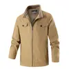 Chaqueta de Primavera y Otoño para Hombre Delgada de Ropa de Marca Popular de Algodón Puro Tendencia Nueva Casual Talla Grande Ropa para Hombre Transfronteriza