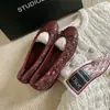 ¡Stock Disponible, Enviado al Instante! Zapatos Estilo Mamá Uva, Zapatos Planos Clásicos de Patchwork con Punta Redonda y Lazo Estilo Chanel para el Trabajo