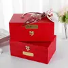 Caja de Regalo de Pastel de Luna del Festival del Medio Otoño Verde Caja de Regalo Portátil Caja de Regalo para Acompañar a la Dama de Honor de Boda Caja de Regalo del Día de San Valentín Venta al por Mayor