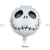 Nuevos globos redondos de papel de aluminio de 18 pulgadas de Halloween de Yiwu - calabaza, fantasma, calavera decoraciones para fiestas de broma