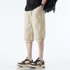 Pantalones cortos de seda helada de verano para hombre, estilo Hong Kong, holgados, informales, deportivos, de nailon, de longitud media, estilo Harlan.